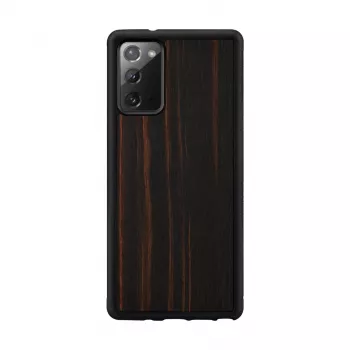Ochronne etui na telefon Man and Wood do Samsung Galaxy Note 20 — czerń hebanowa