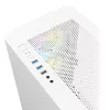 Montech AIR 100 ARGB Obudowa MICRO-ATX z Czterema Wentylatorami ARGB Pre-Instalowanymi, Ultra-Minimalistyczny Design, Drobna Siatka na Panelu Przednim, Wysoki Przepływ Powietrza, Unikalny Bok