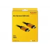 DeLOCK - Kabel HDMI - HDMI (M) do HDMI (M) - 50 cm - Potrójna izolacja - Czarny, Złoty - Obsługa 8K