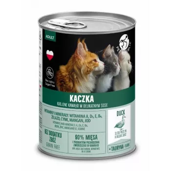 Mokra karma dla kota PetRepublic PET REPUBLIC Adult Duck 400 g, bezzbożowa, jednobiałkowa