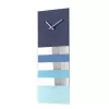 NeXtime zegar 2855bl Bold Stripes, 38x19 cm, ścienny, niebieski