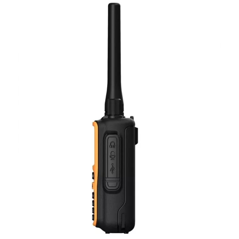 Ręczny krótkofalówka Baofeng UV-5R Mini z ładowaniem USB-C, Bluetooth, VHF/UHF, 5 W, 1600 mAh, pomarańczowy