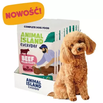 ANIMAL ISLAND filety wołowe w bulionie dla psów 10x150g