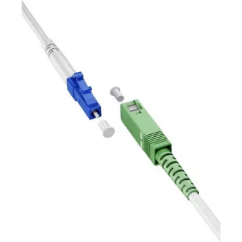 Goobay 59609 Kabel światłowodowy 2 m SC/APC LC/UPC FTTH OS2 Biały (59609)