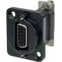 Neutrik NADB15FF-B Cable Adapter VGA Czarny - Stal nierdzewna (NADB15FF-B)