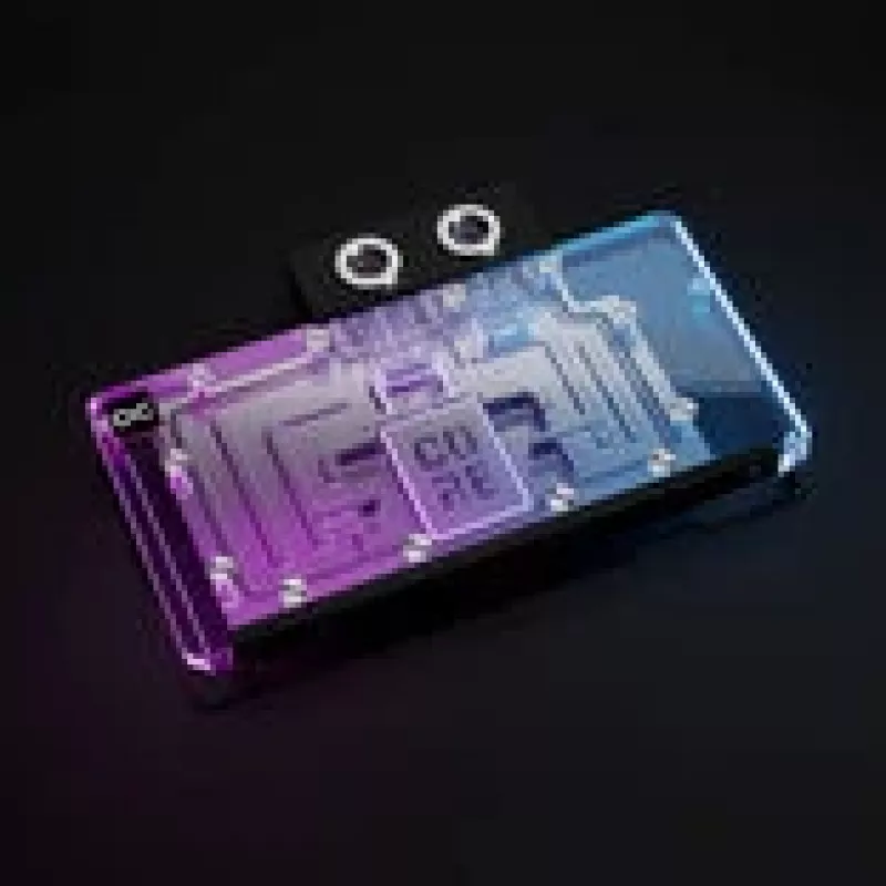 Blok chłodzenia cieczą Alphacool Core RX 9070 XT Swift+ Transparent Chrome do GPU