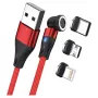 Kabel USB RealPower MagneticCharge3 1 m USB A czerwony