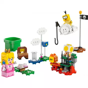 Zestaw konstrukcyjny LEGO 71441 Super Mario Interaktywna figurka LEGO Peach, kompatybilny z systemem LEGO