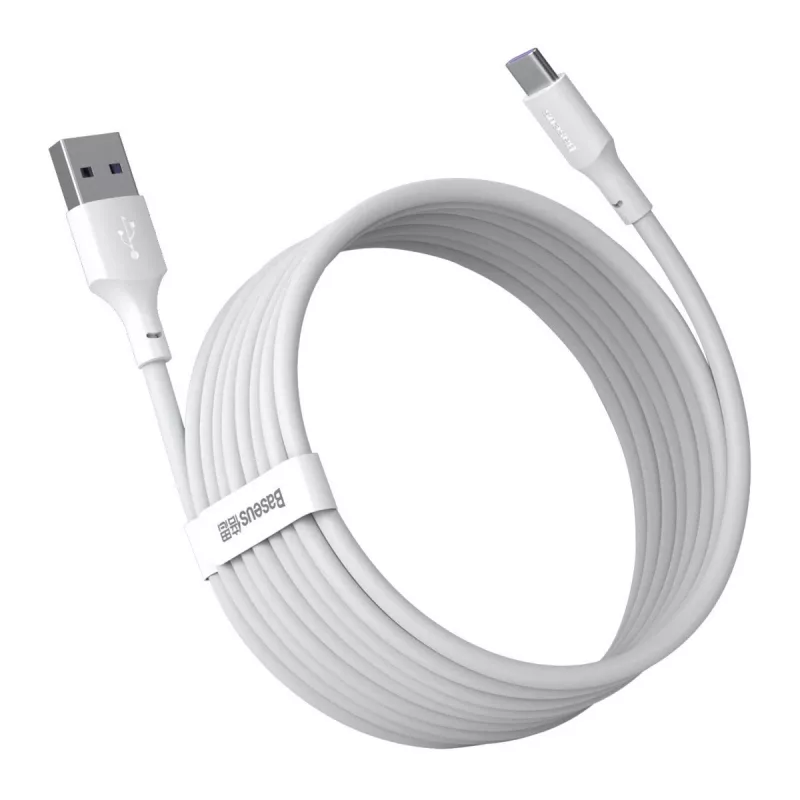 Kabel USB Baseus TZCATZJ-02 1,5 m USB A USB C Biały