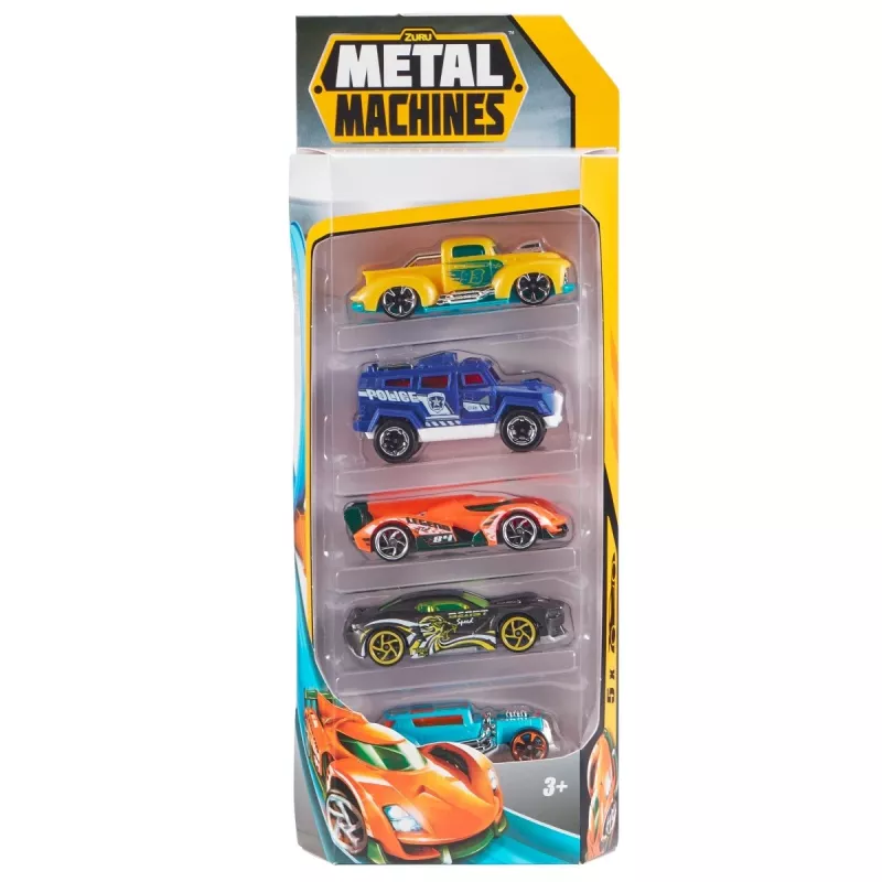 Zuru Metal Machines zestaw 5 samochodzików metalowych 1:64, seria 2, mix wzorów