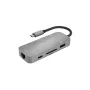 Koncentrator USB Terratec Connect C8 USB 2.0 Type-C Szary