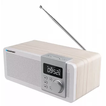 Przenośne radio BLAUPUNKT PP14BT z Bluetooth, MP3, MicroSD, USB i alarmem — 6 W, bateria/sieć, 230×118×90 mm