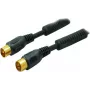 Współosiowy kabel antenowy ShiverPeaks 80205-128-GS, 100% ekranowania, pozłacane złącza