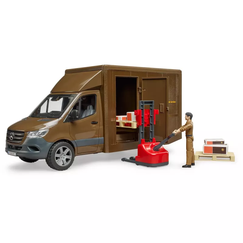Model ciężarówki dostawczej BRUDER 02678 wstępnie zmontowany 1:16