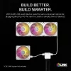 Wentylator Corsair iCUE LINK RX140 MAX RGB 14 cm biały 2 szt. 300-1600 RPM