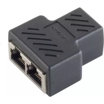 Złącze przewodowe S/CONN 08-01040 2 x RJ-45 Czarny