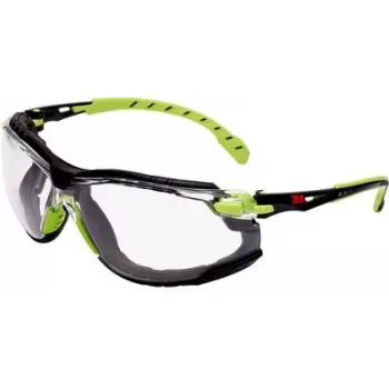 Okulary ochronne 3M Solus 1000-Set EN 166, EN 170, EN 172, zauszniki zielone, soczewki przezroczyste PC 3M (S2SGAFKT)