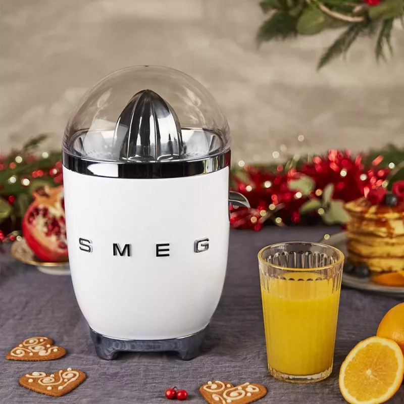 Elektryczna wyciskarka do cytrusów Smeg CJF11WHEU 70 W biała stal nierdzewna