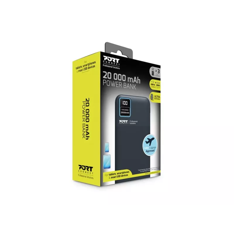 Przenośny powerbank Port Designs 907002 20000 mAh szybkie ładowanie