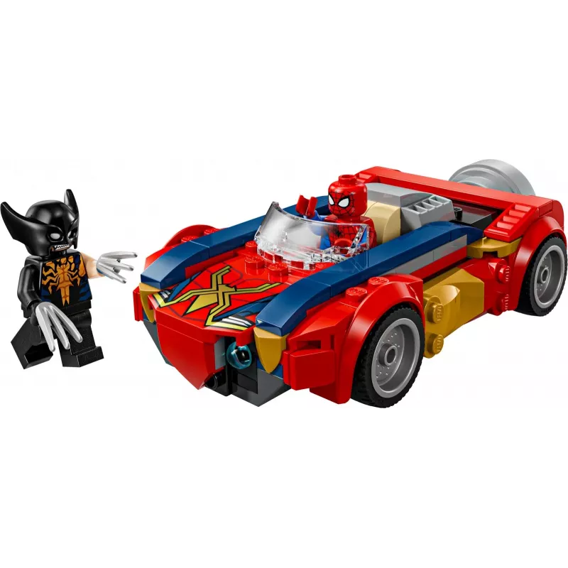 LEGO MARVEL 76336 Samochód Spider-Mana kontra Venomized Wolverine