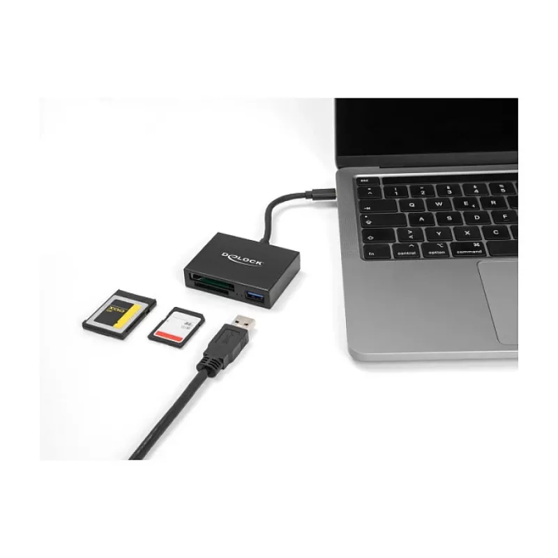 DeLOCK czytnik kart USB-C do kart pamięci XQD i SD USB 5 Gb/s