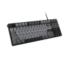 Klawiatura gamingowa NATEC Fury Kanabo K2 US z białym podświetleniem, mechaniczna, czarno-szara