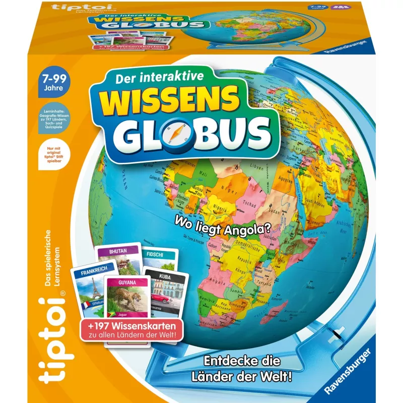 Zabawka edukacyjna Ravensburger tiptoi Interaktywny Globus Wiedzy