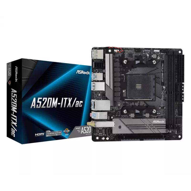 Płyta główna ASRock A520M-ITX/ac Socket AM4 micro ATX