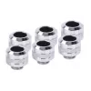 Zestaw złączek Alphacool 17474 — mosiężne złączki chromowane, Ø 22 mm, wysokość 20 mm
