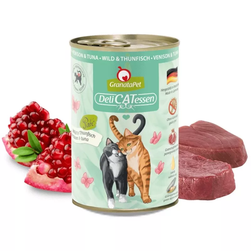 Mokra karma dla kota Fox4Pets Granatapet DeliCATessen Venison & Tuna 400 g