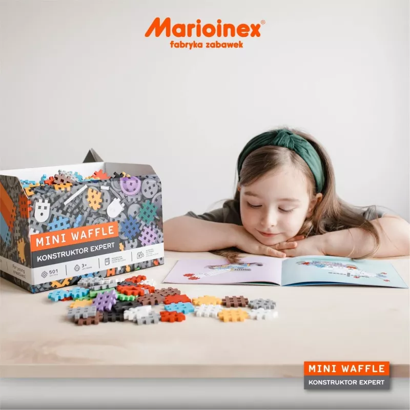 Marioinex Mini Waffle klocki konstrukcyjne Constructor Expert, 501 elementów