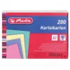 Kartka indeksowa Herlitz 10836245 Niebieska Zielona Różowa Żółta
