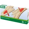 BRIO 33344 Część do torów przełączeniowych, 2 szt., czerwona