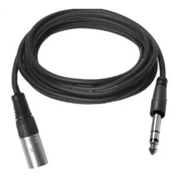 Vivolink PROAUDXLRJACKS2 kabel audio 2 m XLR 6,35 mm TRS czarny