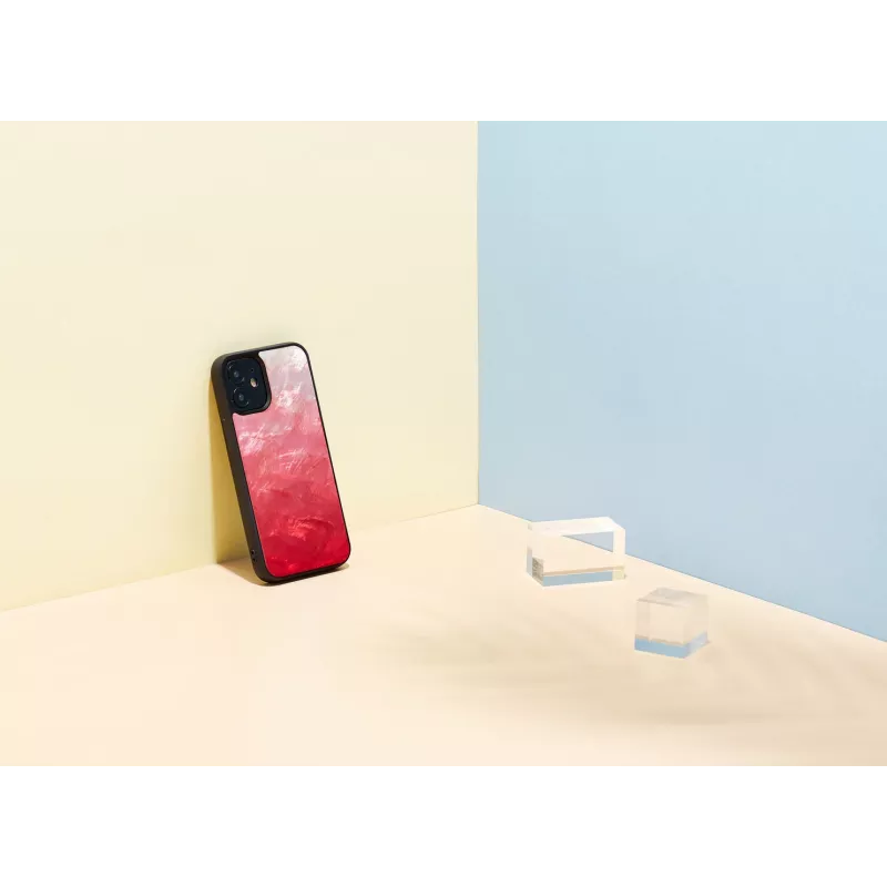Etui ochronne iKins do Apple iPhone 12 mini — Pink Lake z czarnymi akcentami