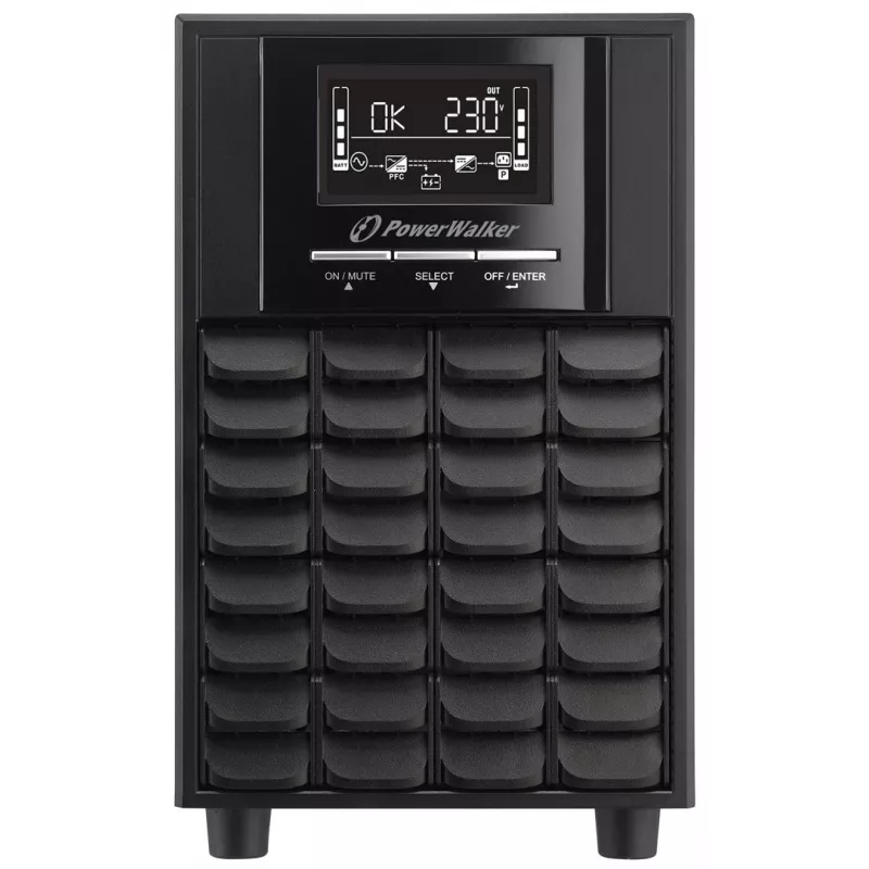 Zasilacz awaryjny PowerWalker VI 1100 CW FR, Line-Interactive, 1,1 kVA (770 W), LCD, EPO, RS-232