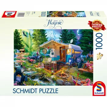 Puzzle 1000 elementów, schmidt spiele — Jeff Haynie: Z karawaną w górach