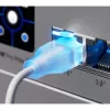 Przewód sieciowy Ubiquiti UACC-Cable-Patch-EL-0.15M-W Cat6, przezroczysty biały