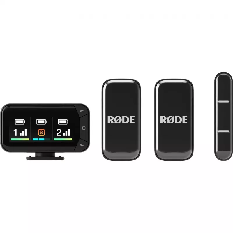 Bezprzewodowy zestaw mikrofonu lavalier Rode Wireless Micro Camera Kit z bezprzewodowym nadajnikiem i odbiornikiem