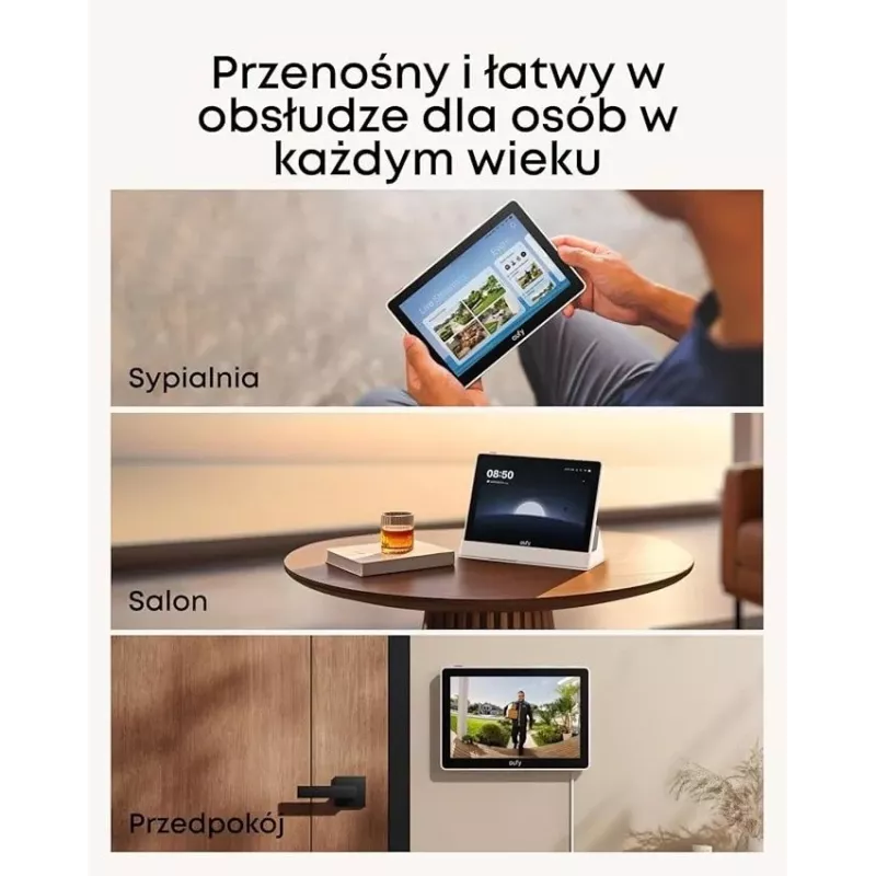 Domowy asystent bezpieczeństwa Anker Eufy T87A03W1 inteligentne urządzenie Czarny/Biały