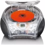 Przenośne radio z odtwarzaczem CD Lenco SCD-24TR — FM, moc wyjściowa 4 W, LCD, antena teleskopowa, AC/DC, baterie 6×C