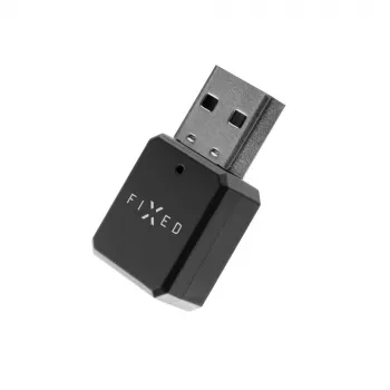 Odbiornik audio Bluetooth FIXED FIXSIG-BK — czarny, bezprzewodowy adapter do strumieniowania dźwięku z wyjściem 3,5 mm