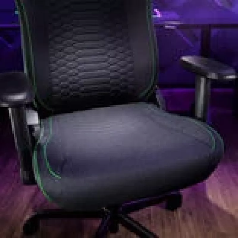 Fotel gamingowy Razer Iskur V2 X Fabric czarny — ergonomiczny design, podparcie lędźwiowe, obicie materiałowe