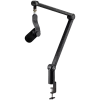 LOGITECH Yeticaster GX Dynamic RGB Gaming Mic with LIGHTSYNC and Premium Desktop Microphone Boom Arm - Czarny