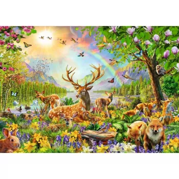 puzzle dla dzieci Graceful Deer Family (200 elementów)