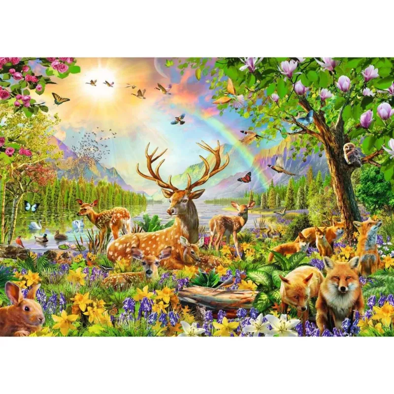 puzzle dla dzieci Graceful Deer Family (200 elementów)