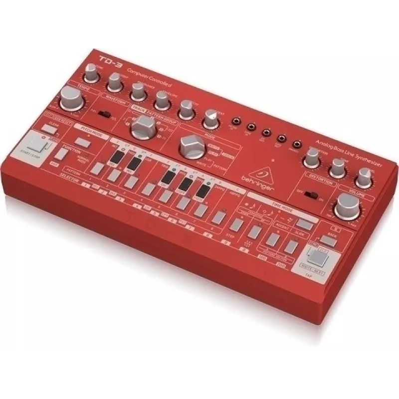 Analog synthesizer Behringer TD-3-RD czerwony 9V DC
