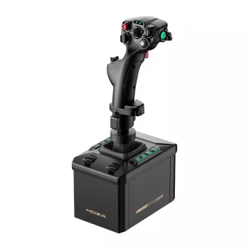 Zestaw stojaka do lotów MOZA AB6 Flight Simulator — czarny, konstrukcja ABS, aluminium i włókno węglowe, zasilanie AC 110–220 V, moc szczytowa 72 W
