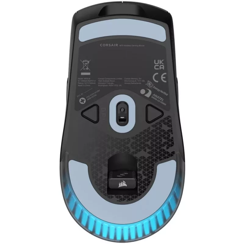 podkładka pod mysz gamingowa CORSAIR M75 — czarna, monochromatyczna powierzchnia, waga 0,089 kg