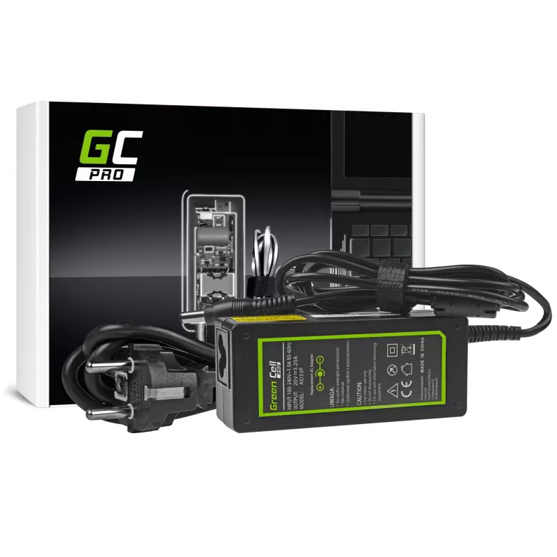 Zasilacz / falownik Green Cell AD33P do użytku wewnętrznego 65 W Czarny